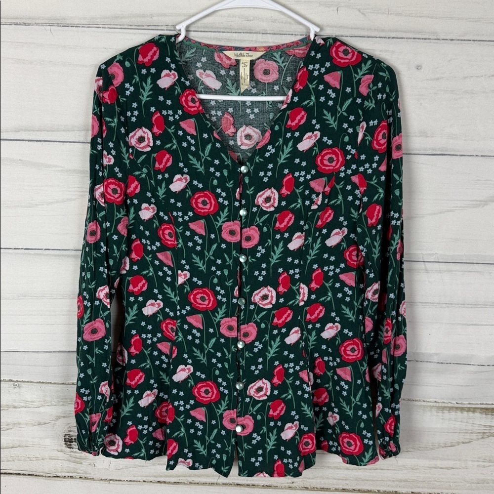 Matilda Jane Floral Blouse - Pink and Green